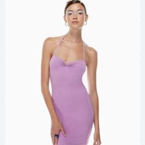 Aritzia Purple Backless Dress